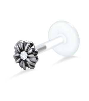 Gemstone Flower labrets Push-in LA-1036